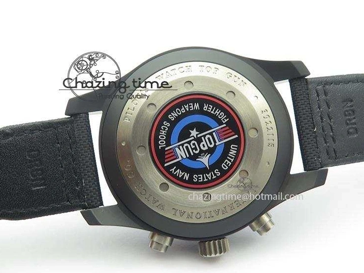 MIROTIME 0521 Pilot Chrono IW388003 Real Ceramic V6F 1:1 Best Edition On Black Nylon Strap A StreetReady 7284